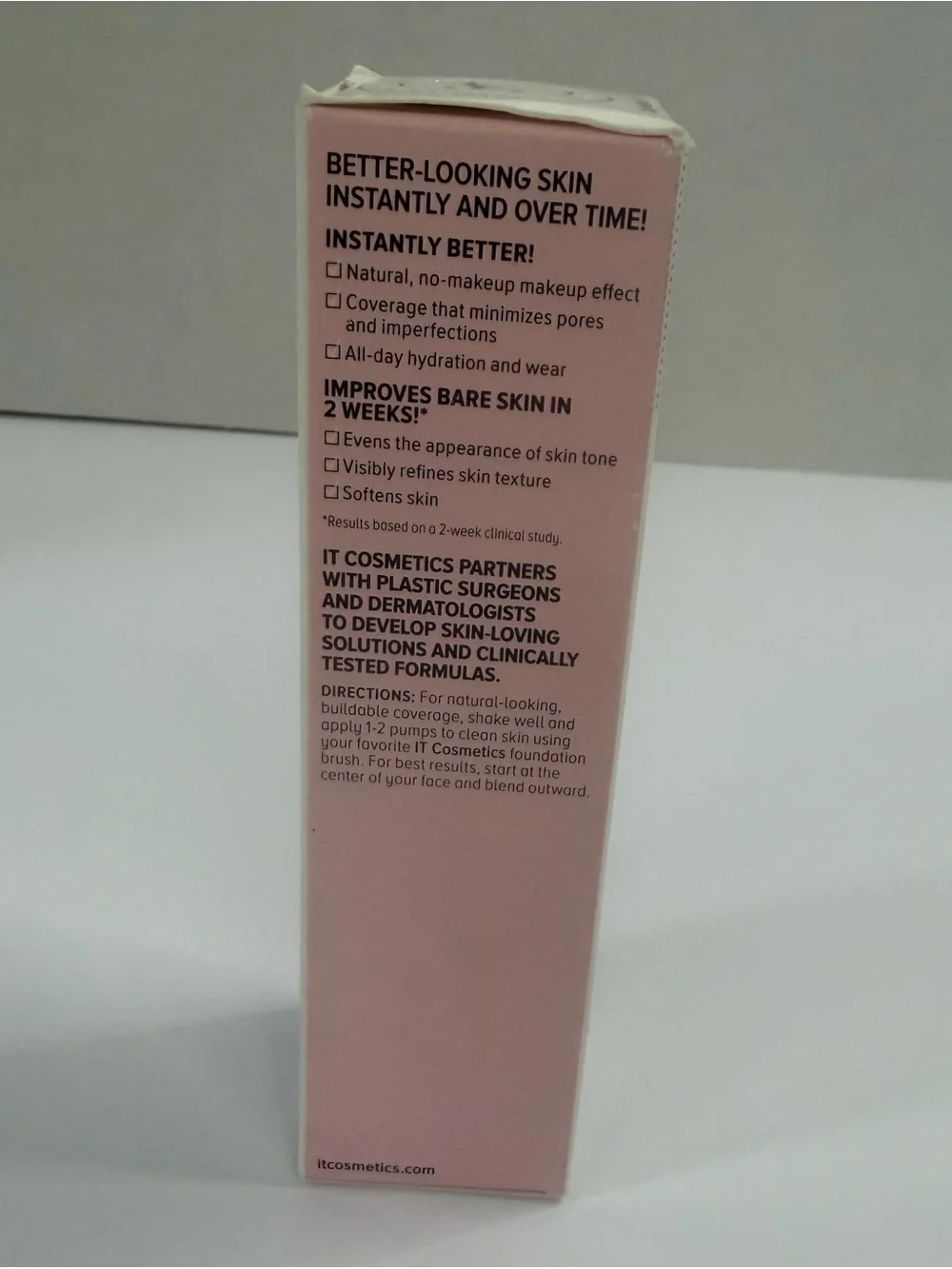 61 Deep Neutral IT Cosmetics Your Skin But Better Foundation 1 oz NIB